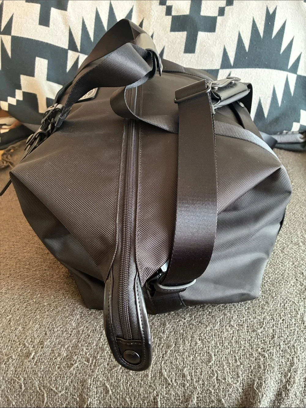 TUMI x Subaru Black Ballistic Nylon Weekender Duffel Bag Gym Travel